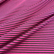 Deadstock - Jersey - Magenta & Black Stripe