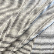 Deadstock - Jersey - Heather Gray & Black Stripe