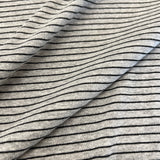 Deadstock - Jersey - Heather Gray & Black Stripe