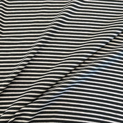 Deadstock - Jersey - Black & Heather Gray Stripe