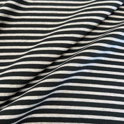 Deadstock - Jersey - Black & Heather Gray Stripe