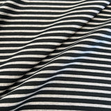 Deadstock - Jersey - Black & Heather Gray Stripe