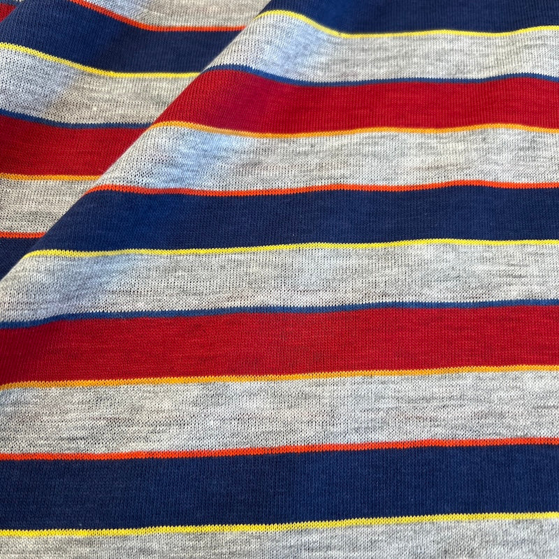 Deadstock - Jersey - Heather Gray Clown Stripe