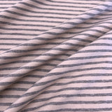 Deadstock - Jersey - Blush & Heather Gray Stripe