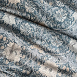Morris & Co. - Morden - Cotton Lawn - Honeysuckle & Tulip - Indigo