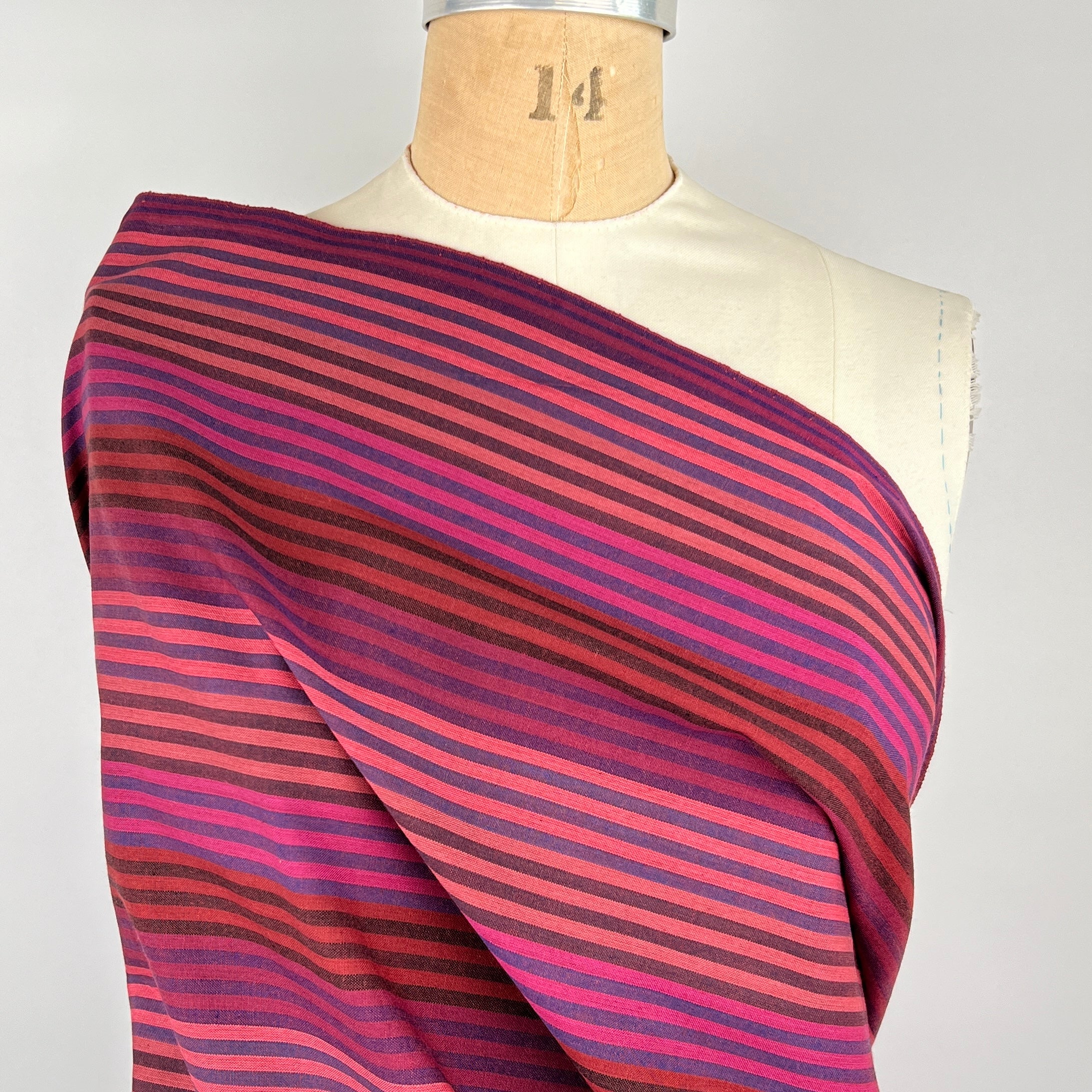 Diamond Textiles - Cabana Stripes - Wine