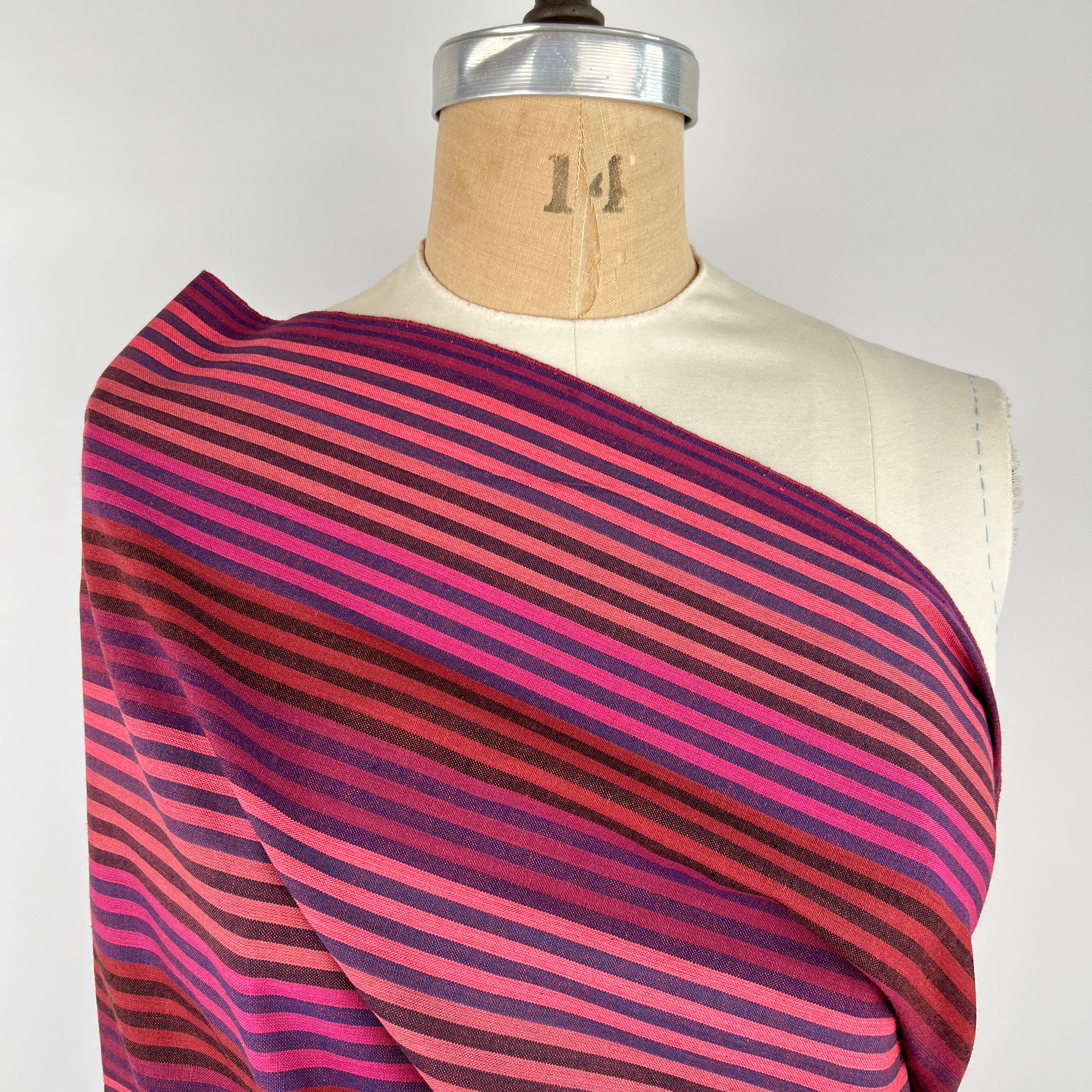 Diamond Textiles - Cabana Stripes - Wine