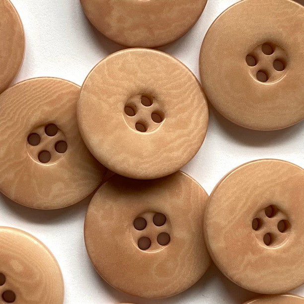 Textile Garden - Flat-Rim Corozo Button - 23mm - Various Colors