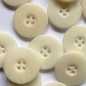 Textile Garden - Flat-Rim Corozo Button - 23mm - Various Colors