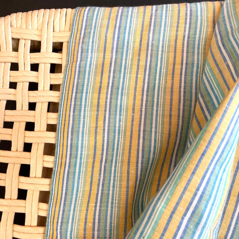 Khadi - Handwoven Cotton - Chambray Stripe