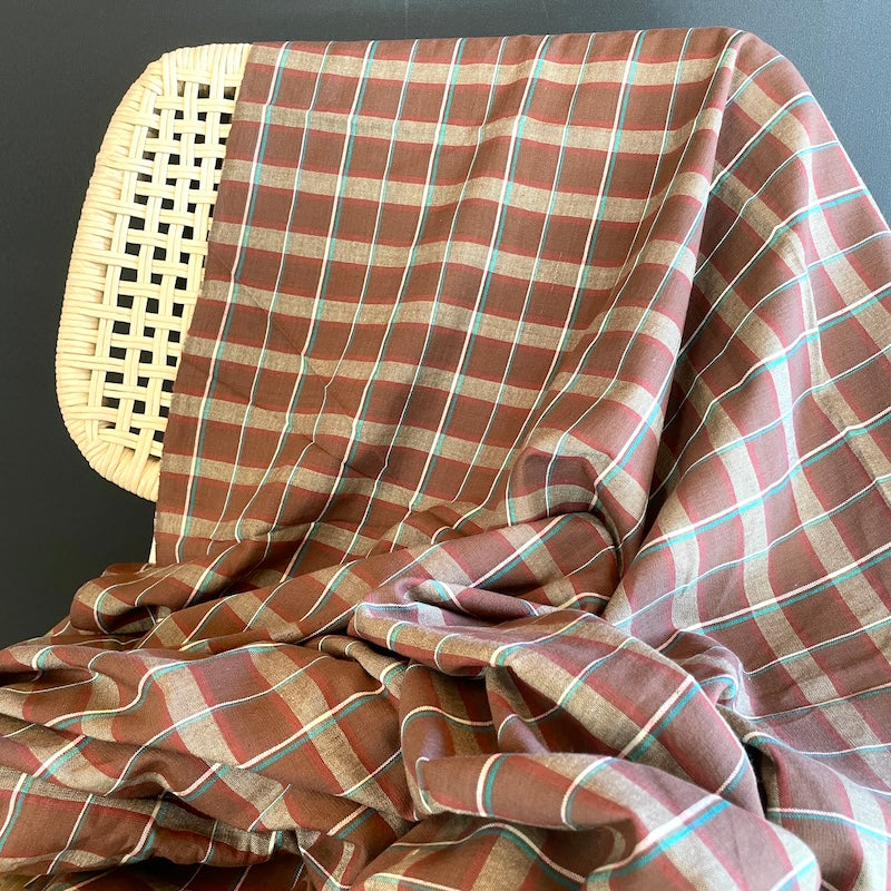 Khadi - Handwoven Cotton - Coffee Check
