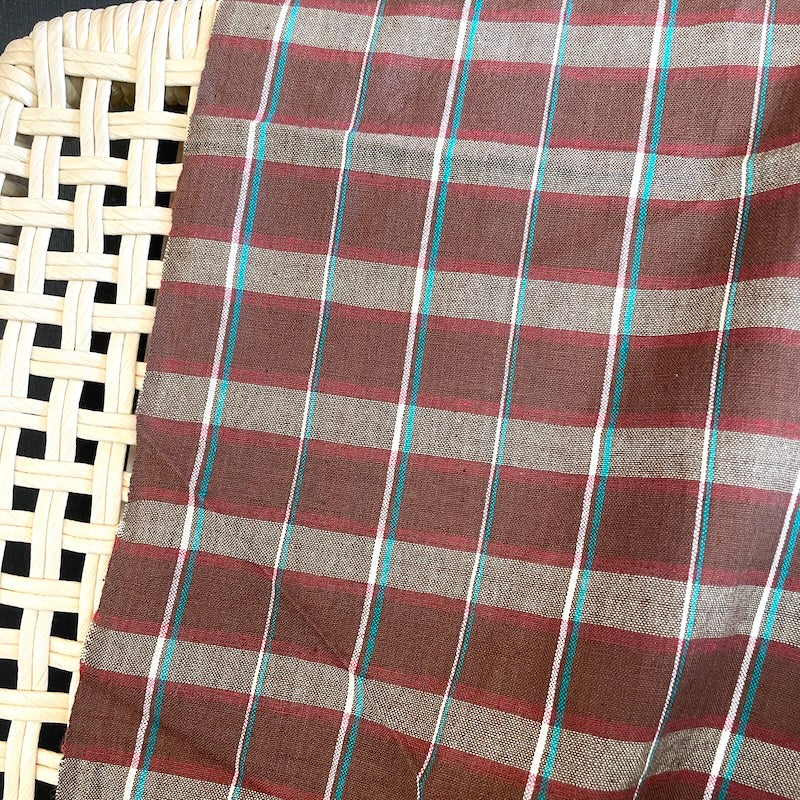 Khadi - Handwoven Cotton - Coffee Check