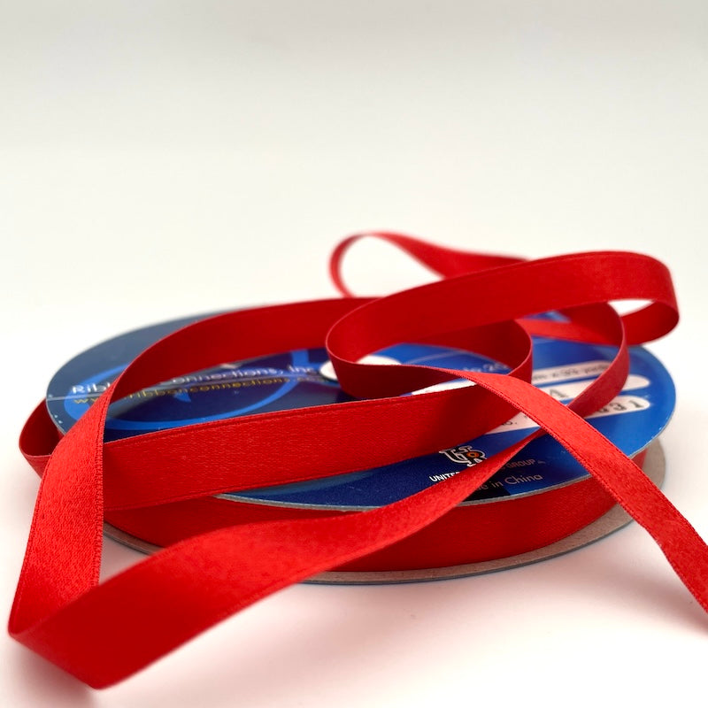 Double Faced Silk Satin Ribbon - 9mm - Various Colors