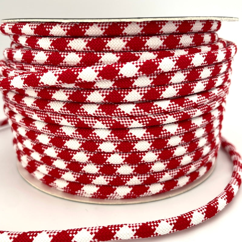 Gingham Cord - 5mm- Various Colors
