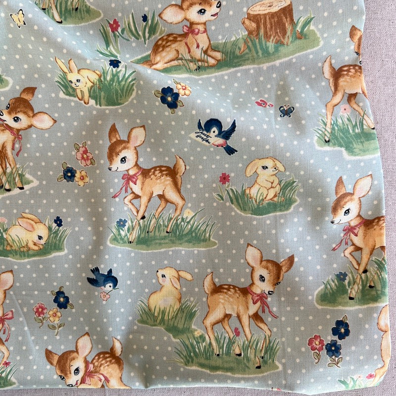 un/nö - Cotton Sheeting - Bunnies and Fawn