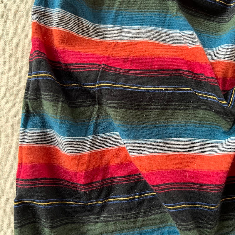 Deadstock - 100% Cotton Jersey - Multi Colored Stripes