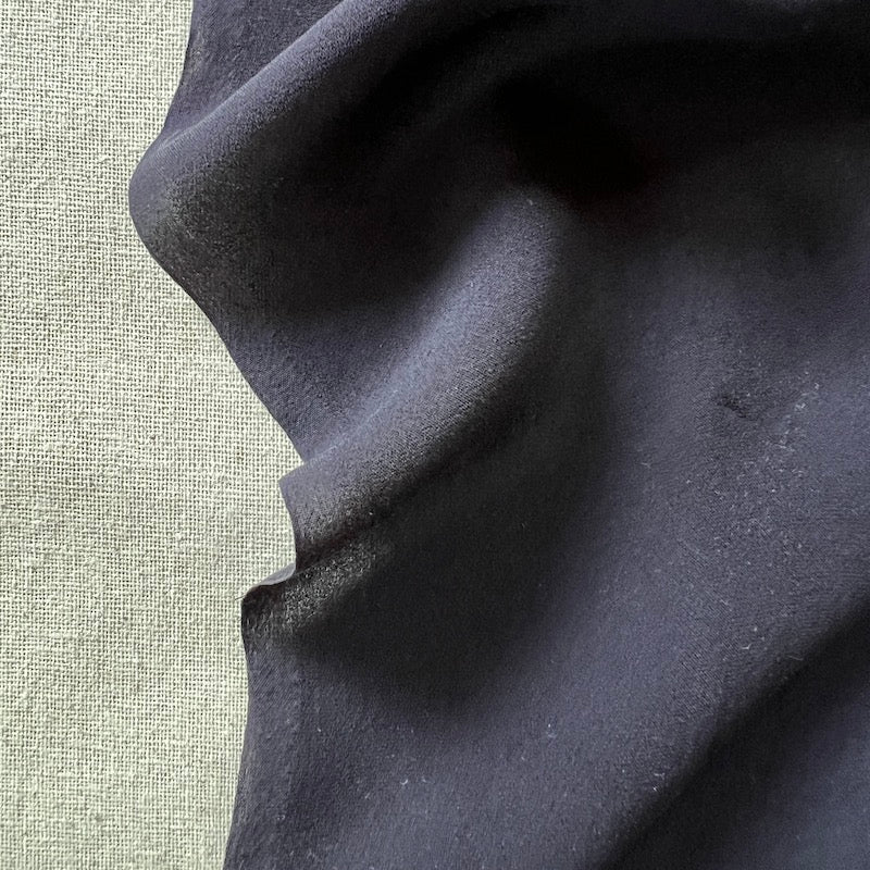 Deadstock - Silk Chiffon - Navy