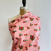 Fabric Godmother - Viscose/Linen - Strawberry Fayre - Pink