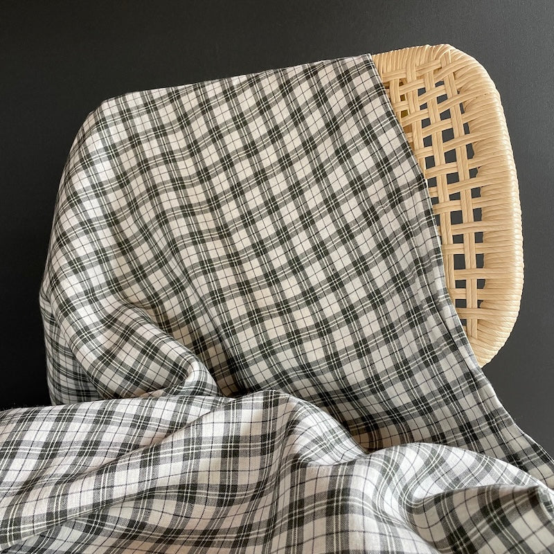 Irish Linen - Gurteen Plaid - Grey