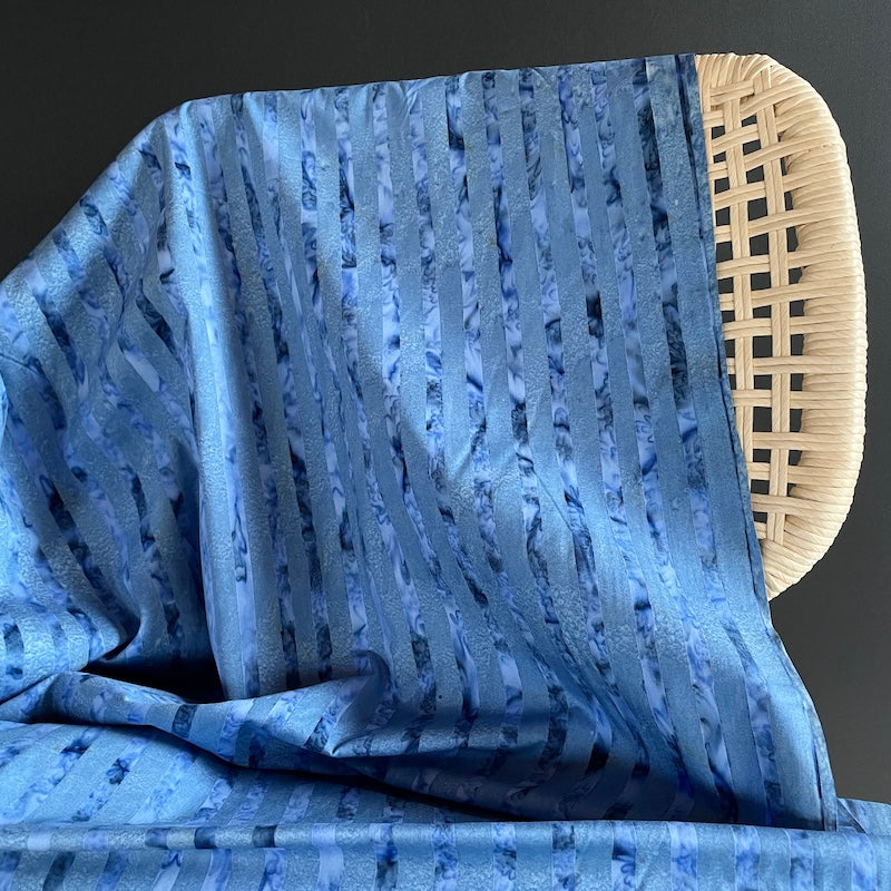 Riley Blake - Batik - Elementals - Get in Line - Blueprint Matte