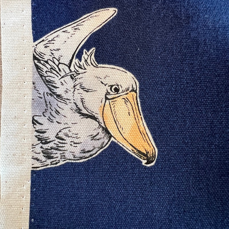 Cosmo - Cotton Oxford - Shoebills on Navy