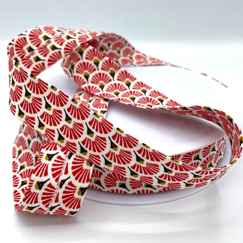 27MM Bias Tape - Fans - Various Colors