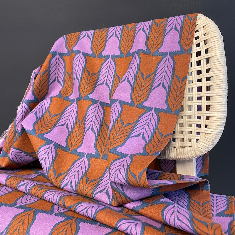 Anna Maria Textiles - Linen Cotton - Silhouette - Heritage - Faded Blue