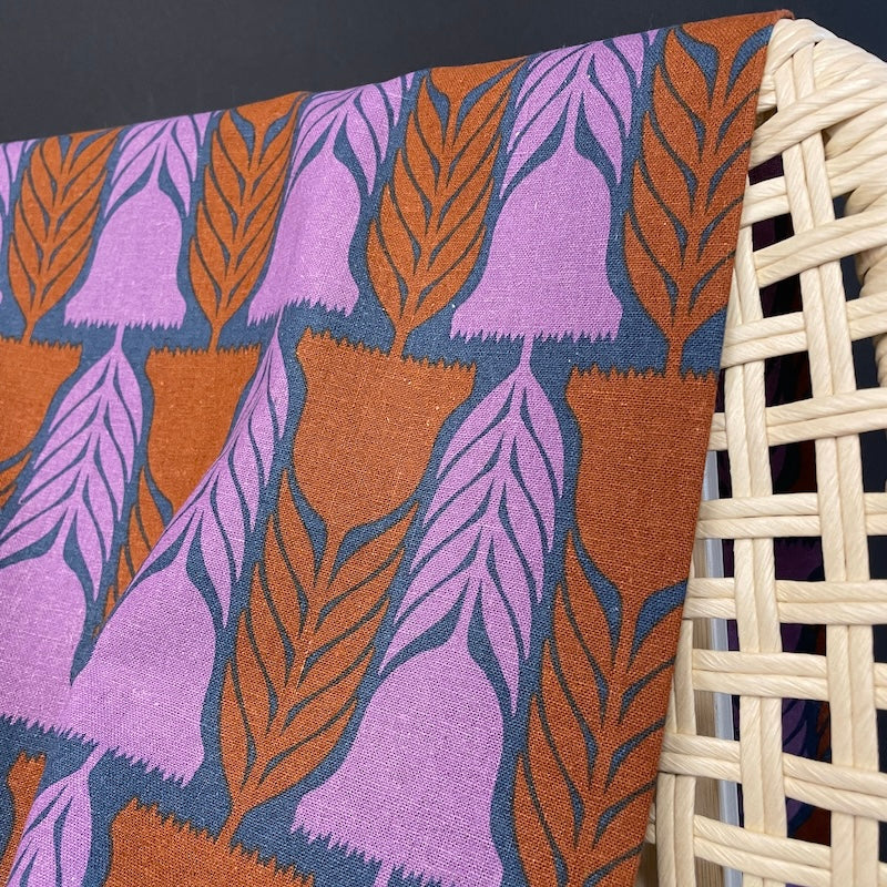 Anna Maria Textiles - Linen Cotton - Silhouette - Heritage - Faded Blue