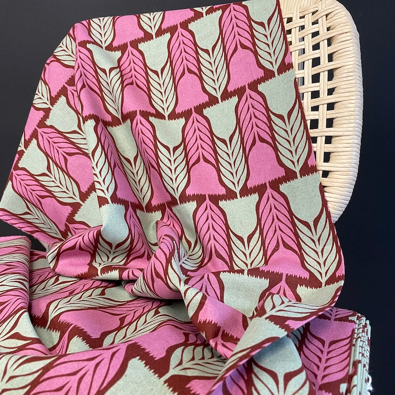 Anna Maria Textiles - Linen Cotton - Silhouette - Heritage - Brick