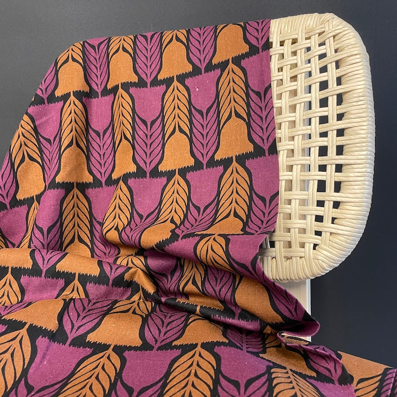 Anna Maria Textiles - Linen Cotton - Silhouette - Heritage - Black