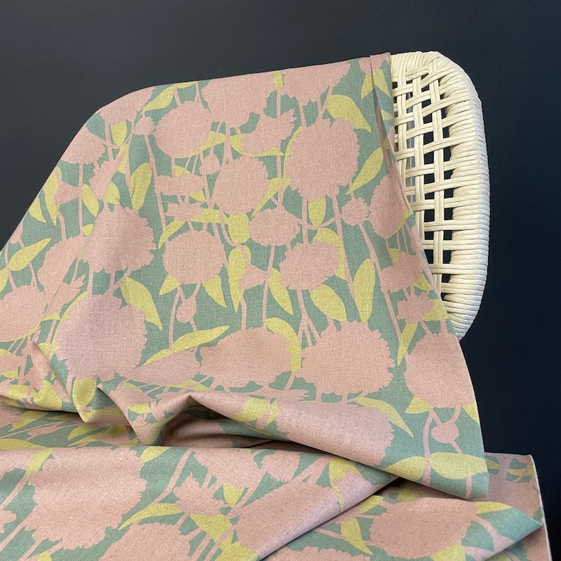 Anna Maria Textiles - Linen Cotton - Silhouette - Pompom - Chalk