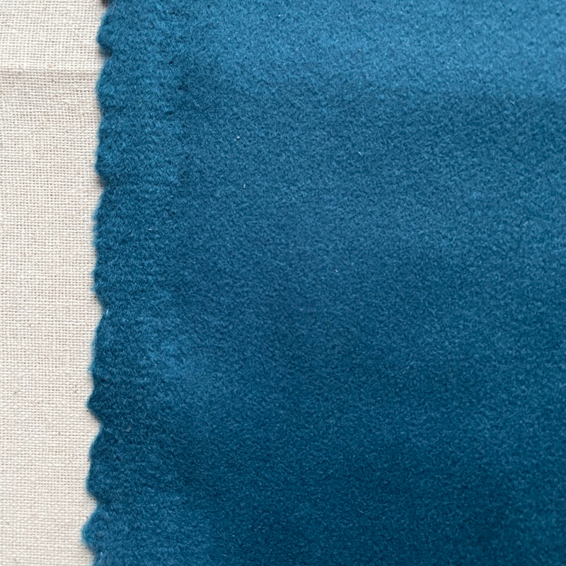 Cashmere Finished Wool Coating - Teal