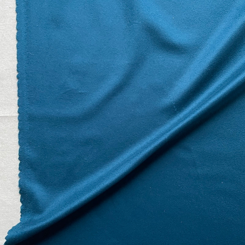 Cashmere Finished Wool Coating - Teal