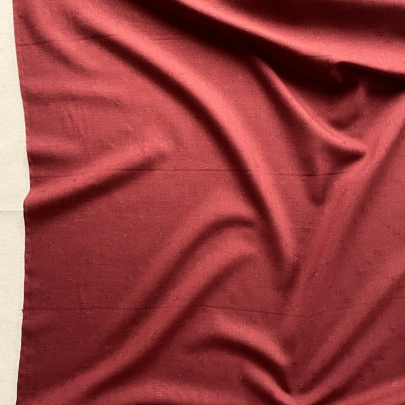 Wool Challis - Oxblood