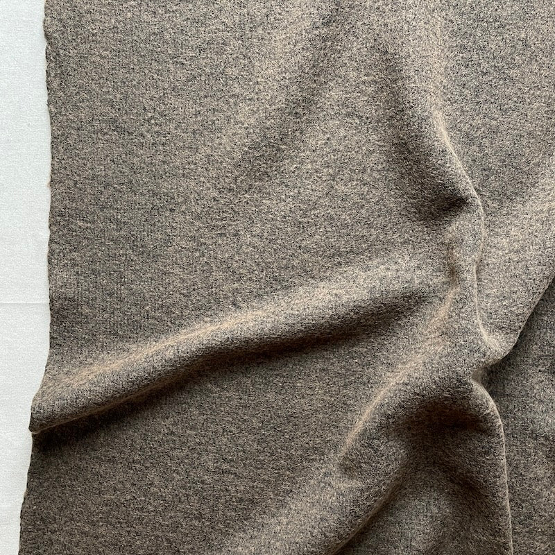 Boiled Wool - Double Faced - Camel and Espresso