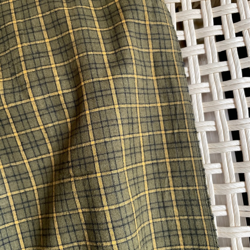 Diamond Textiles - Brushed Yarn-Dyed Cotton - Check - Olive