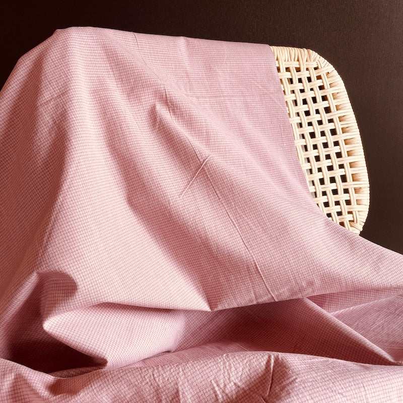 Diamond Textiles - Yarn-Dyed Cotton - Mini Grid - Rose