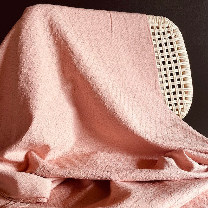 Diamond Textiles - Crossed Diamonds - Pink Ginger