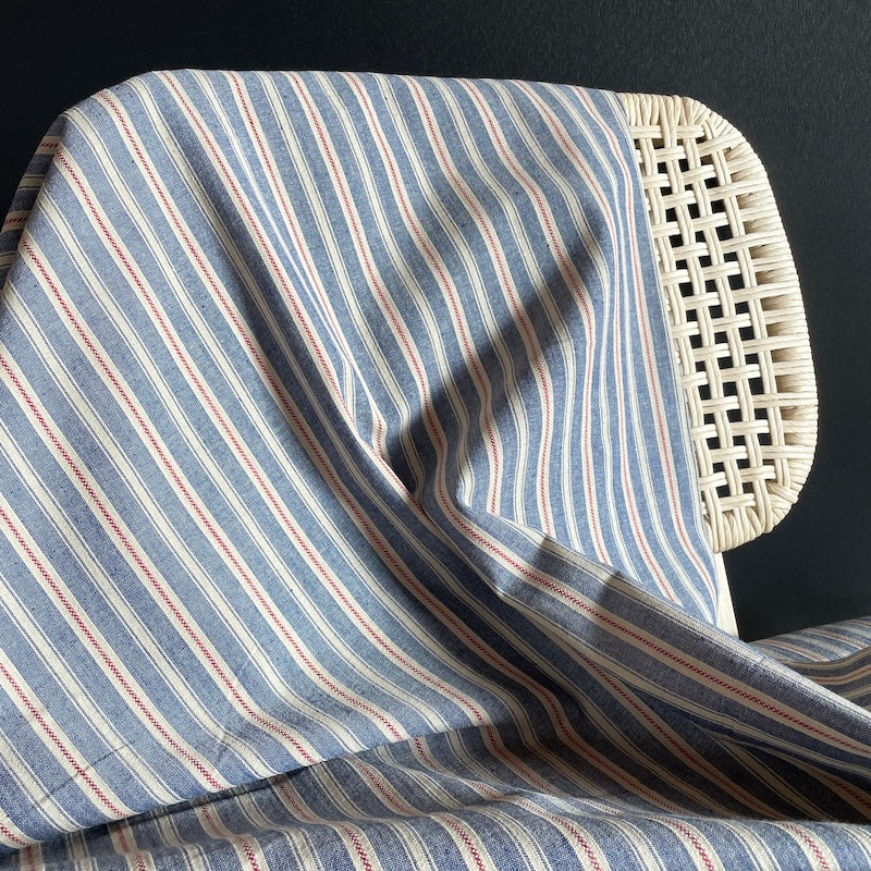 Diamond Textiles - Americana - Vintage Stripe - Blue and Red
