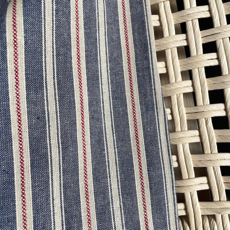 Diamond Textiles - Americana - Vintage Stripe - Blue and Red