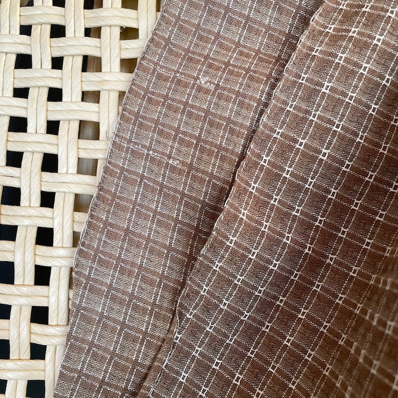 Diamond Textiles - Nikko Earth - Double Square - Coffee and Milk