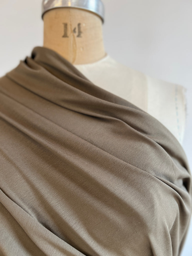 Organic Cotton/Spandex Jersey - Olive