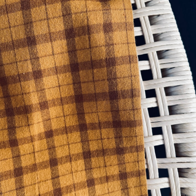 Diamond Textiles - Brushed Yarn-Dyed Cotton - Check - Butterscotch