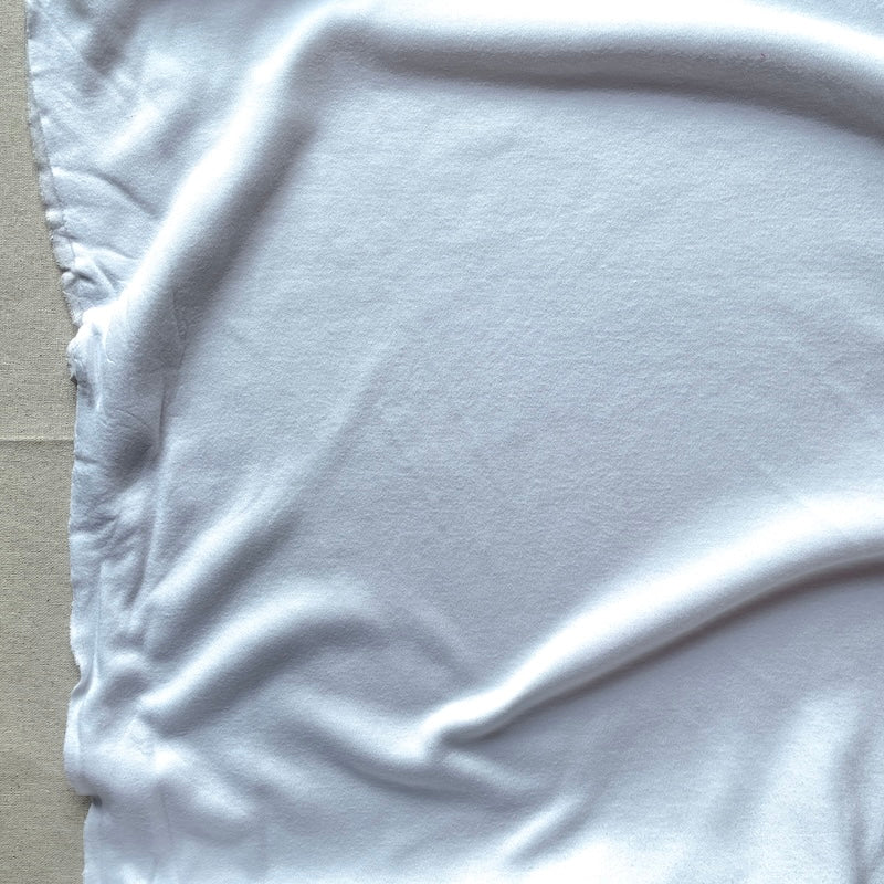 Deadstock - Organic Cotton Hemp Interlock - White