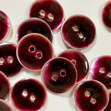 Textile Garden - Shell Button - 18mm -  Resin on Shell - Various Colors