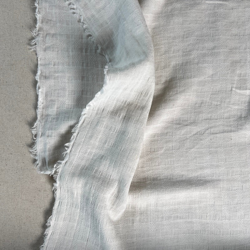 Deadstock - Linen Blend - Textured Gauze - Ivory