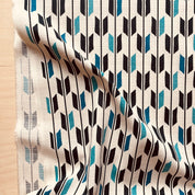 Sevenberry - Cotton Dobby - Yabane - Navy and Blue on Natural