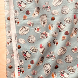 SALE - Hokkoh - Cotton Lawn - Pastries - Sky