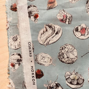 SALE - Hokkoh - Cotton Lawn - Pastries - Sky