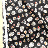 SALE - Hokkoh - Cotton Lawn - Pastries - Black